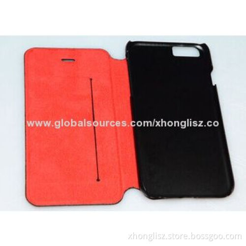 Simple Fashionable Design Stand Leather Case for iPhone 6 with Card Holder, OEM Logos WelcomedNew